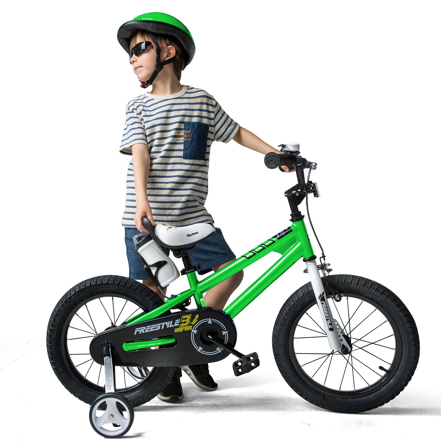 Bicicleta RoyalBaby Freestyle 14 Green - Freeride